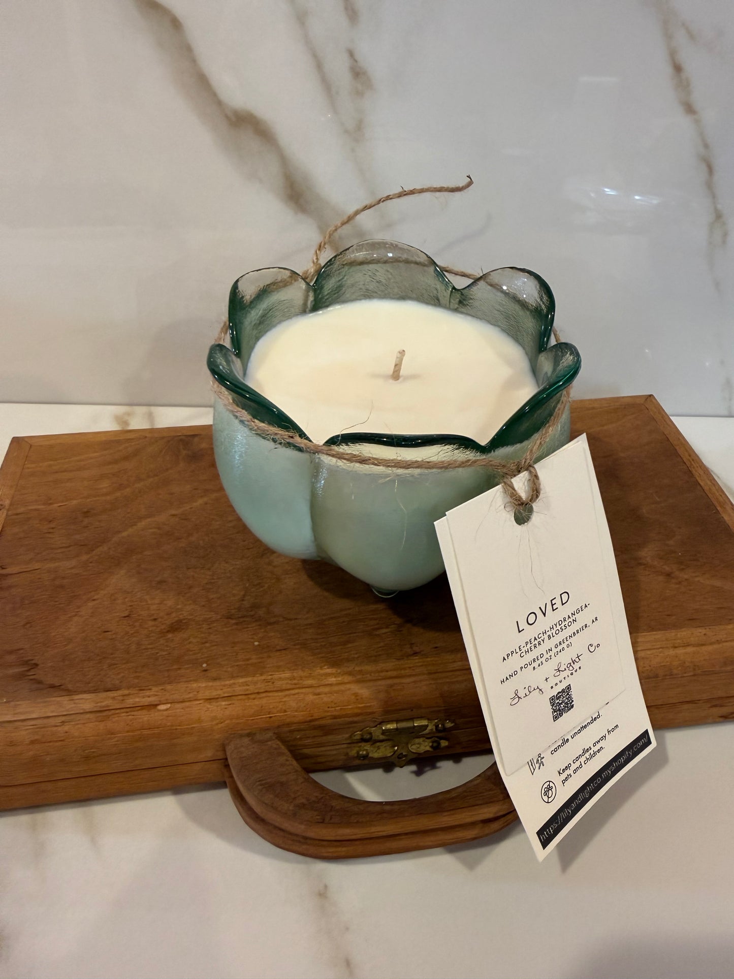 Loved – Vintage Glass Candle