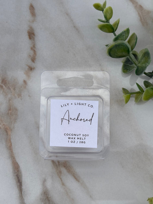 Anchored Wax Melt Sample