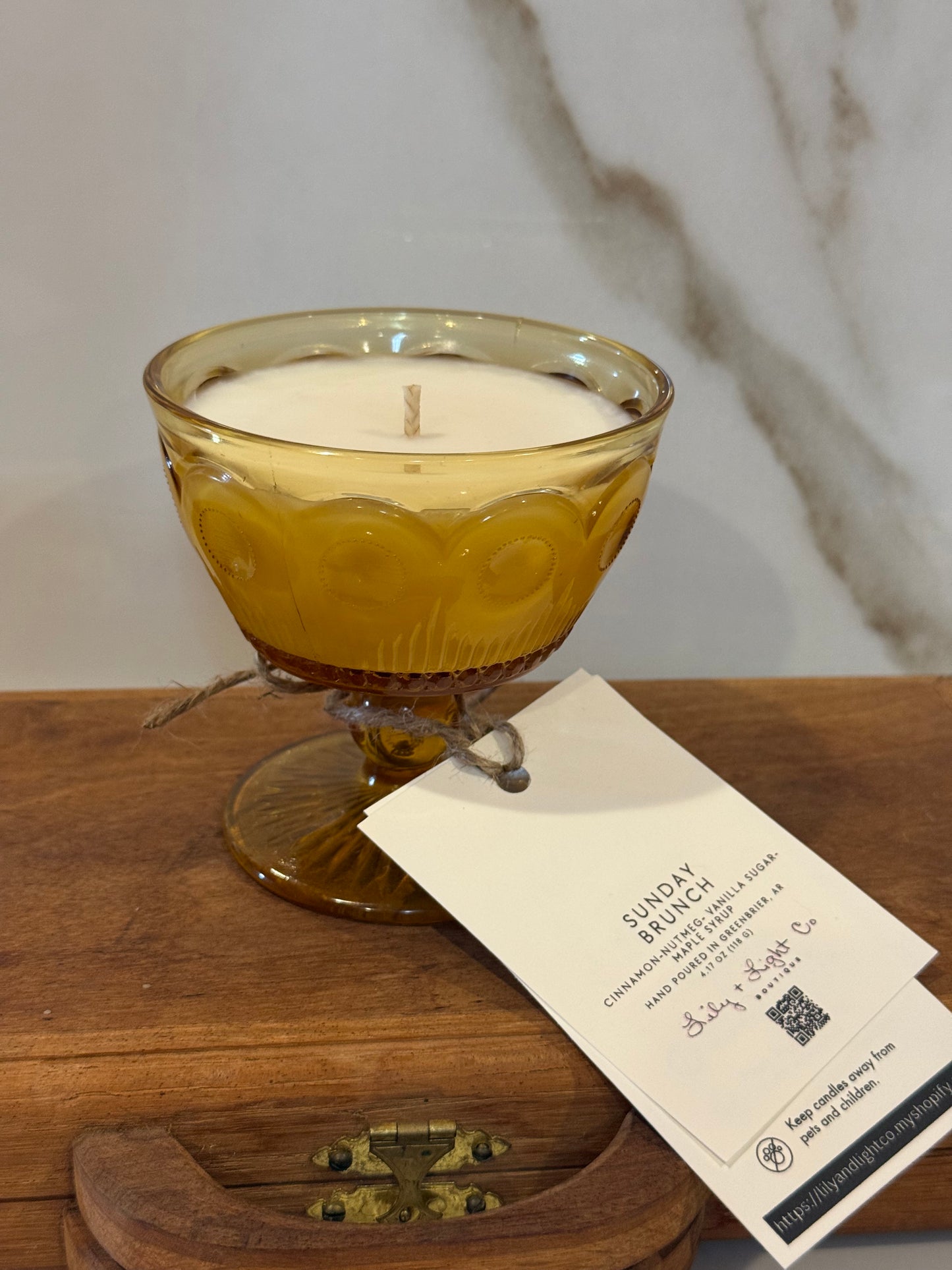 Sunday Brunch – Vintage Glass Candle