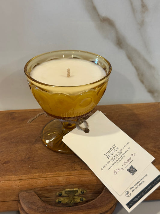 Sunday Brunch – Vintage Glass Candle