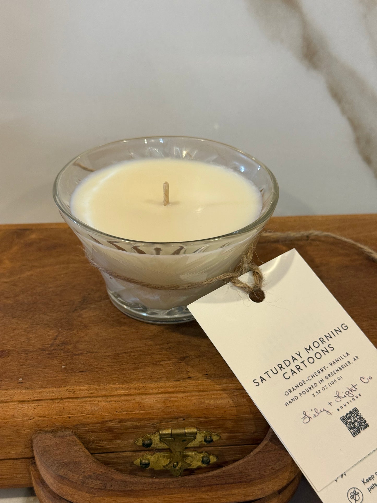 Saturday Morning Cartoons – Vintage Glass Bowl Candle