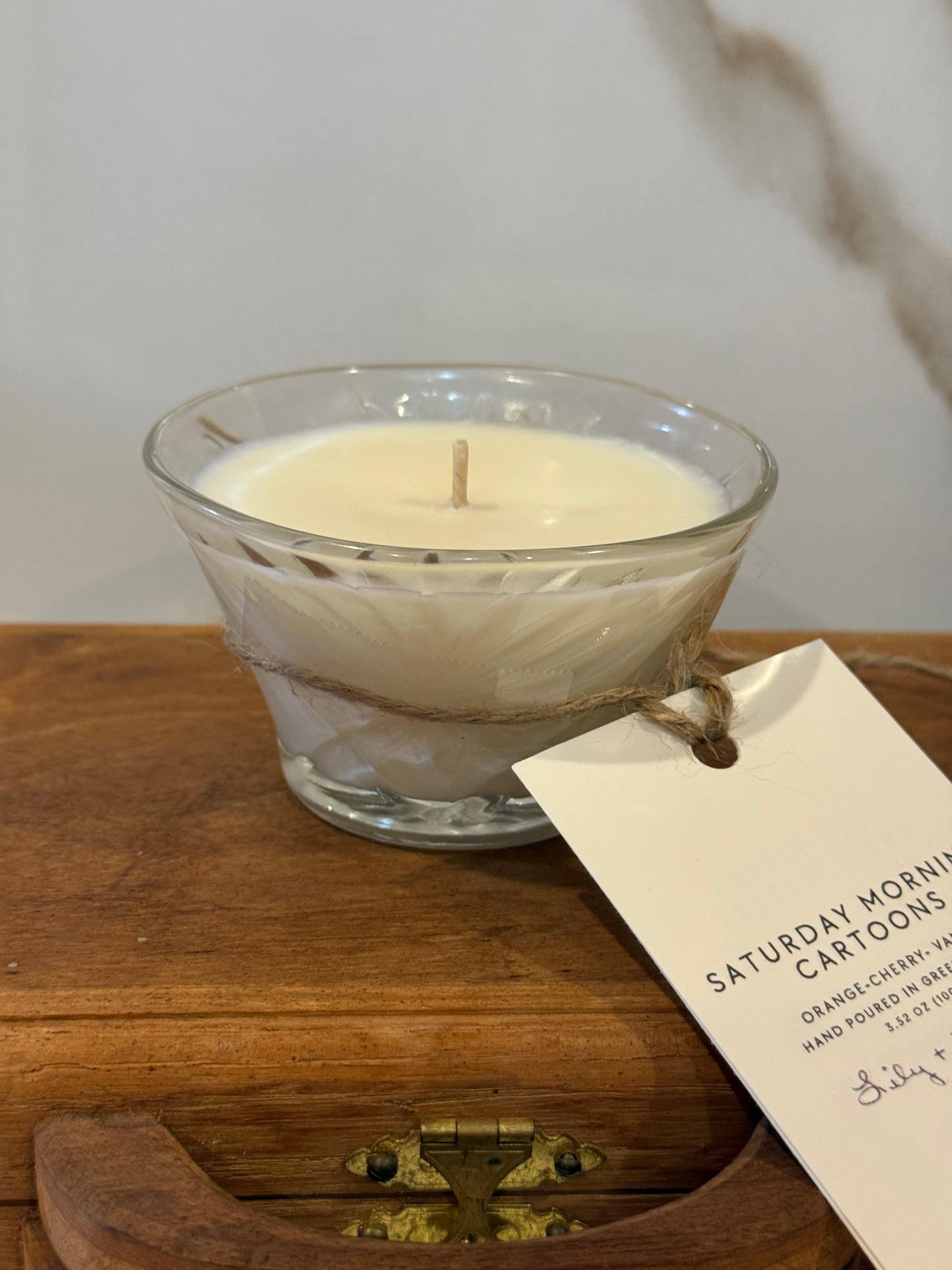 Saturday Morning Cartoons – Vintage Glass Bowl Candle