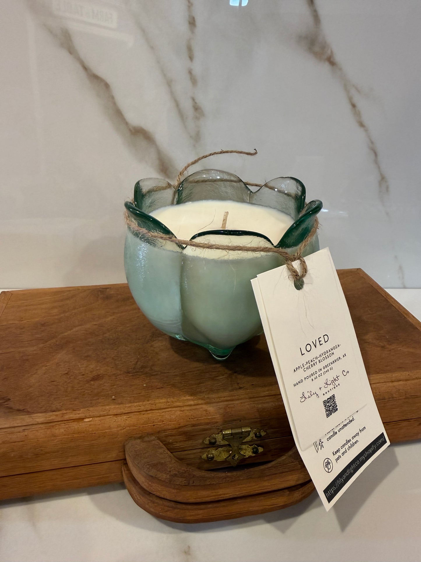 Loved – Vintage Glass Candle